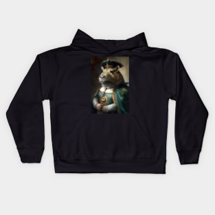 Capybara Countess Classic Portrait Kids Hoodie